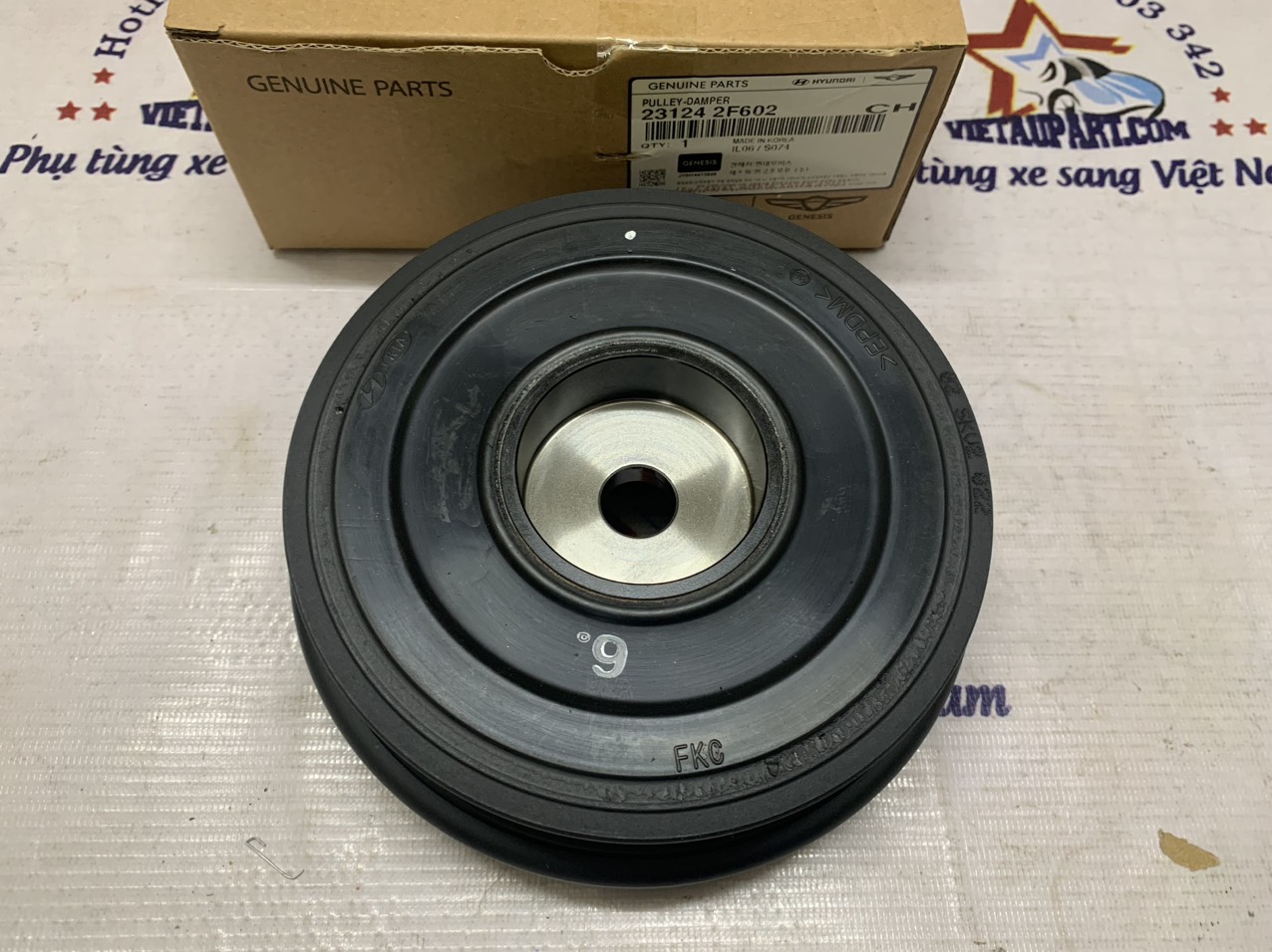 Pulley trục cơ Hyundai Santafe 2012