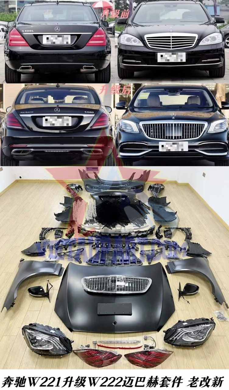 Bodykit Mercedes W221 lên Mercedes W222